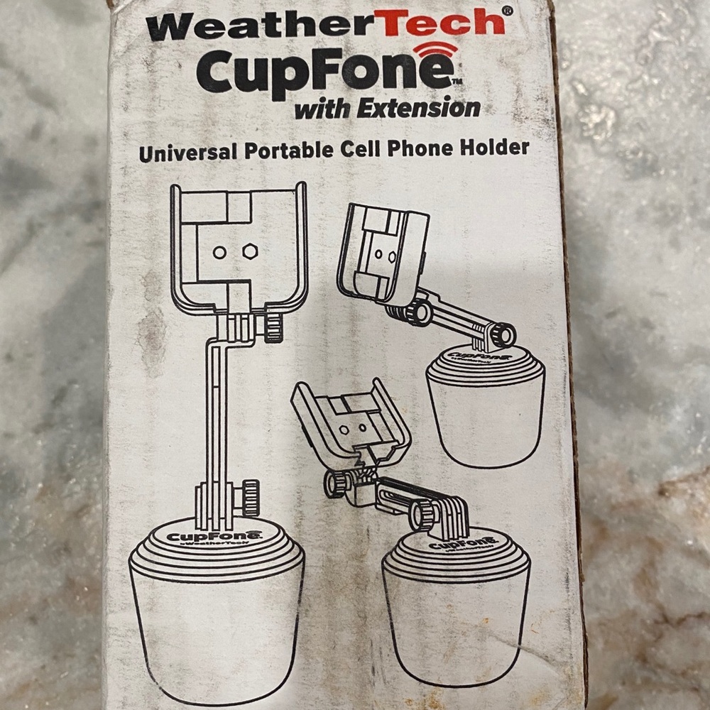 Vehicle cup phone holder